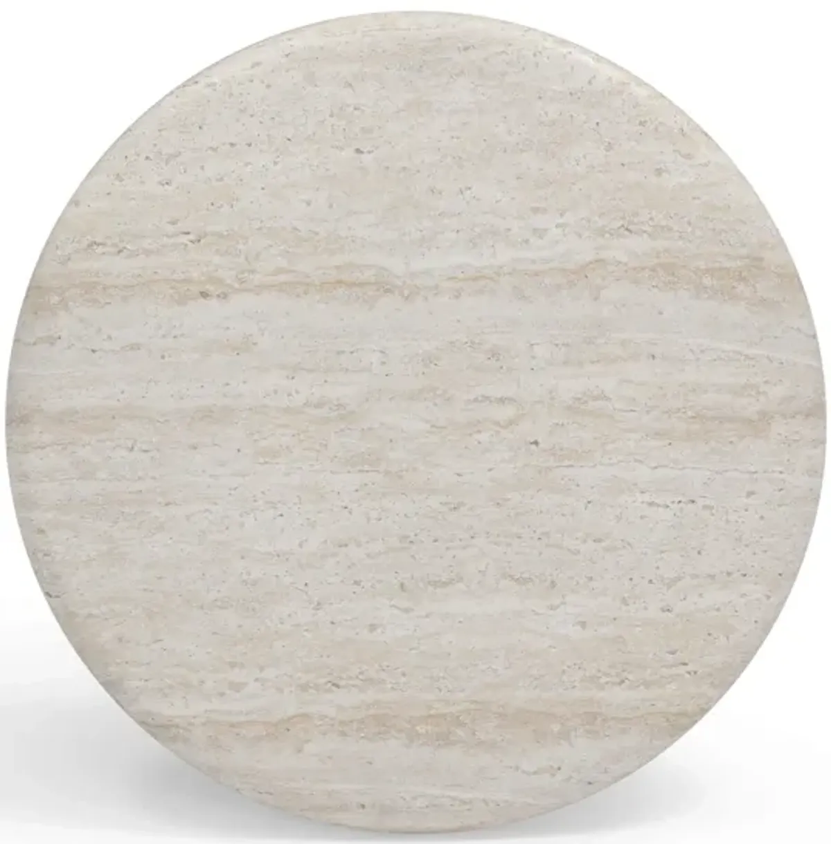 Cynthia Travertine Concrete Indoor / Outdoor Side Table