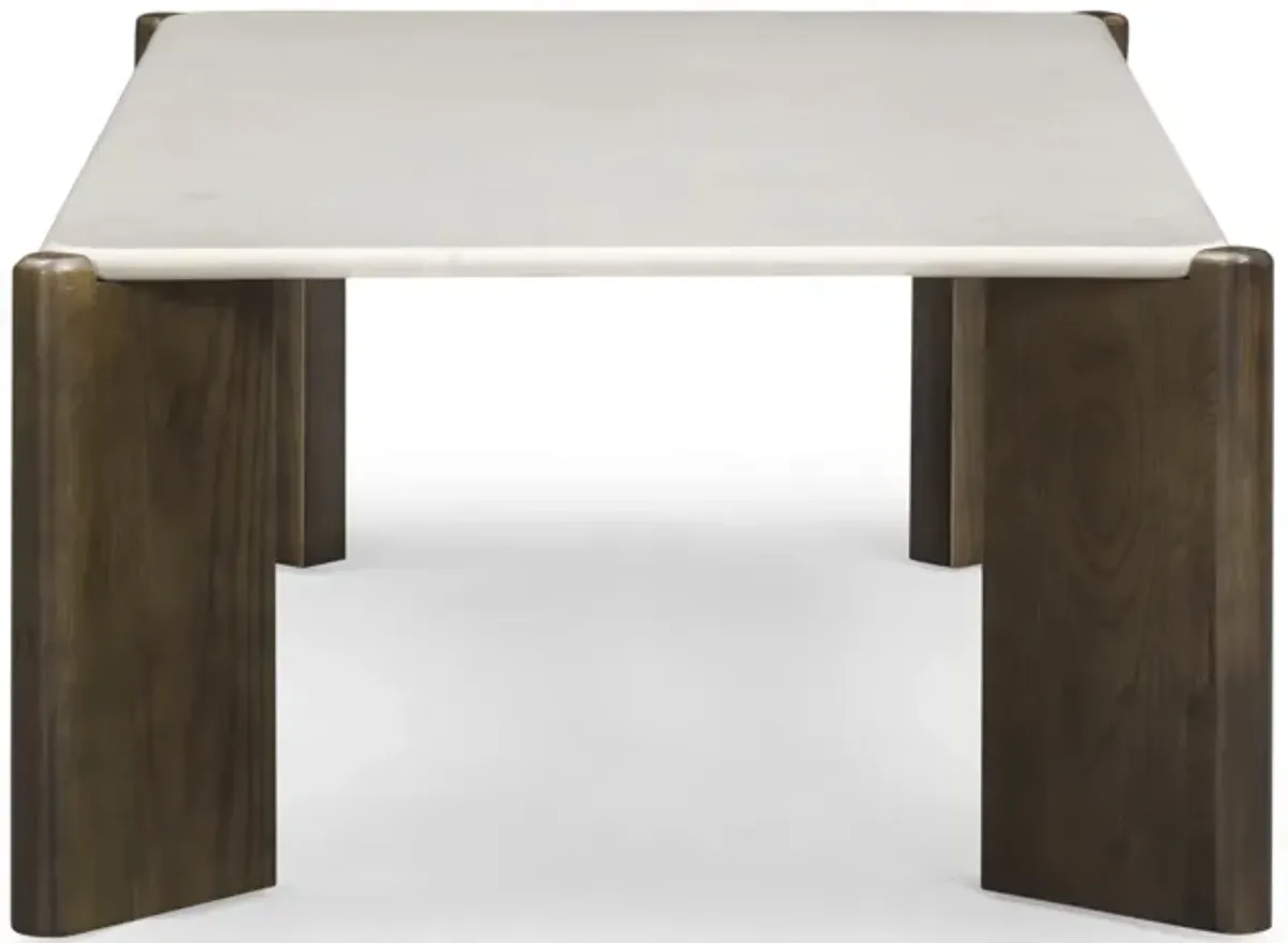 Restis Cream Quartz Rectangular Coffee Table