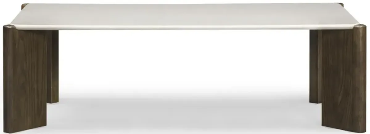 Restis Cream Quartz Rectangular Coffee Table