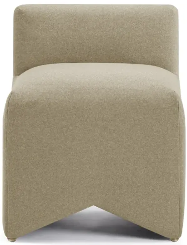 Pippa Taupe Mohair Stool