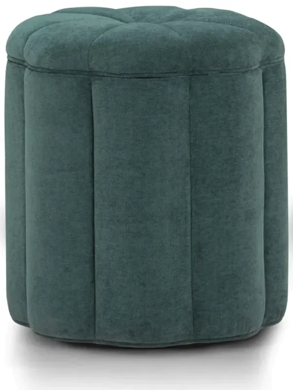 Fleur Peacock Storage Ottoman