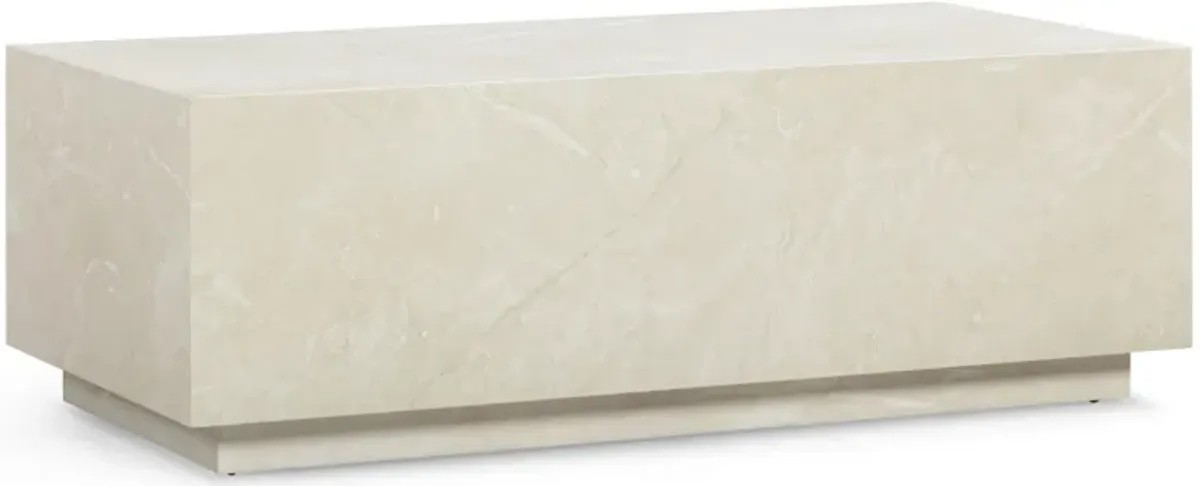 Romy Cream Travertine Coffee Table