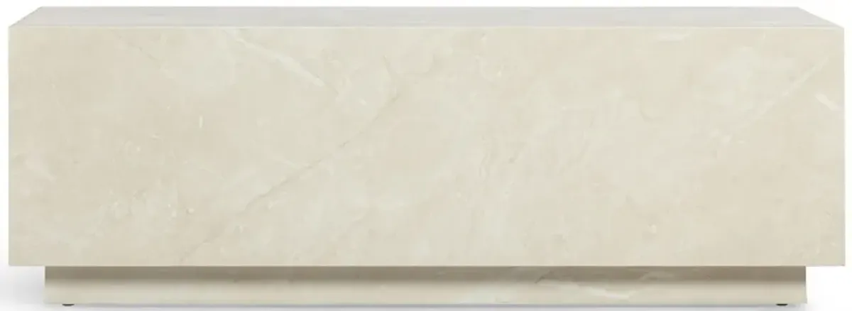 Romy Cream Travertine Coffee Table