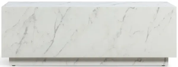 Romy White Marble Coffee Table