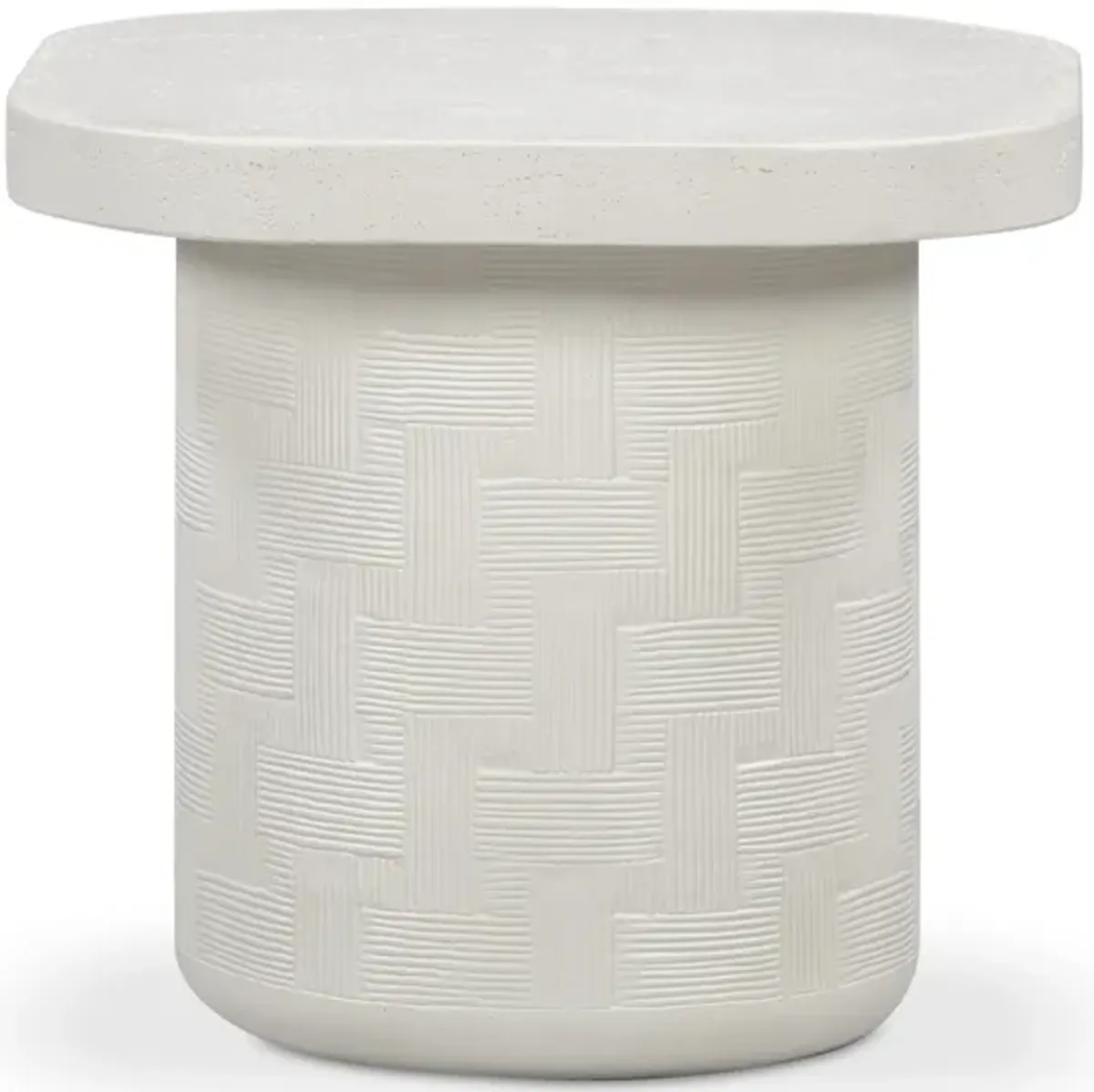 Suraya Ivory Concrete Side Table