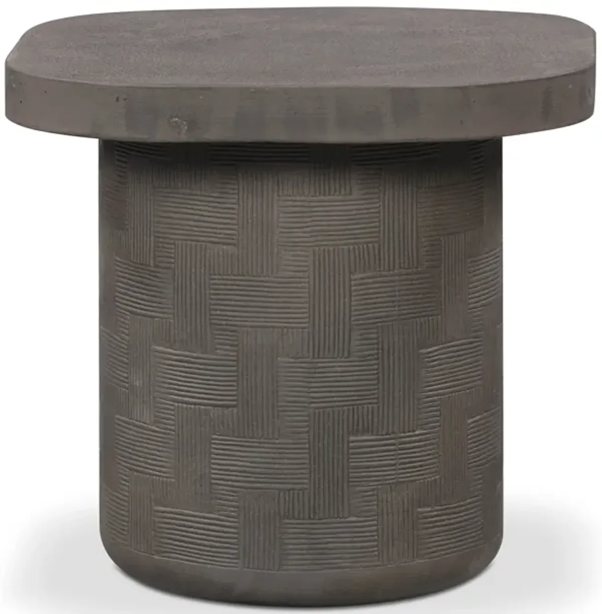 Suraya Dark Umber Concrete Side Table