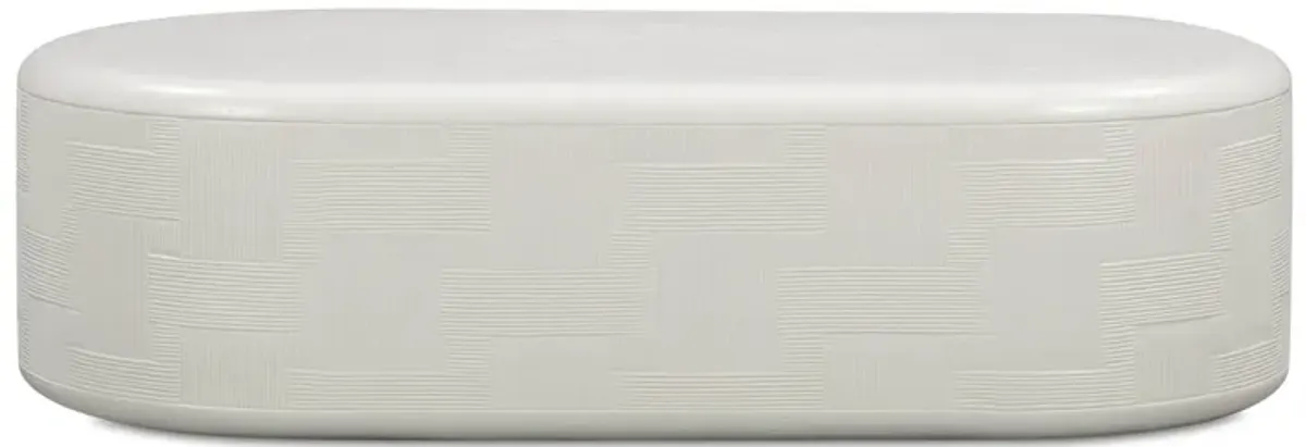 Suraya Ivory Concrete Rounded Coffee Table