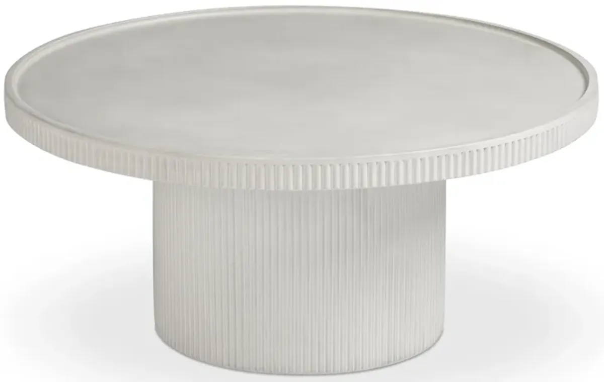 Darcy White Indoor/Outdoor Concrete Coffee Table