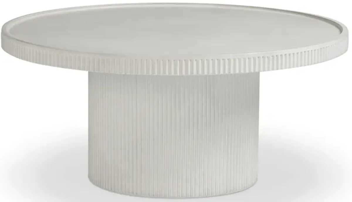 Darcy White Indoor/Outdoor Concrete Coffee Table