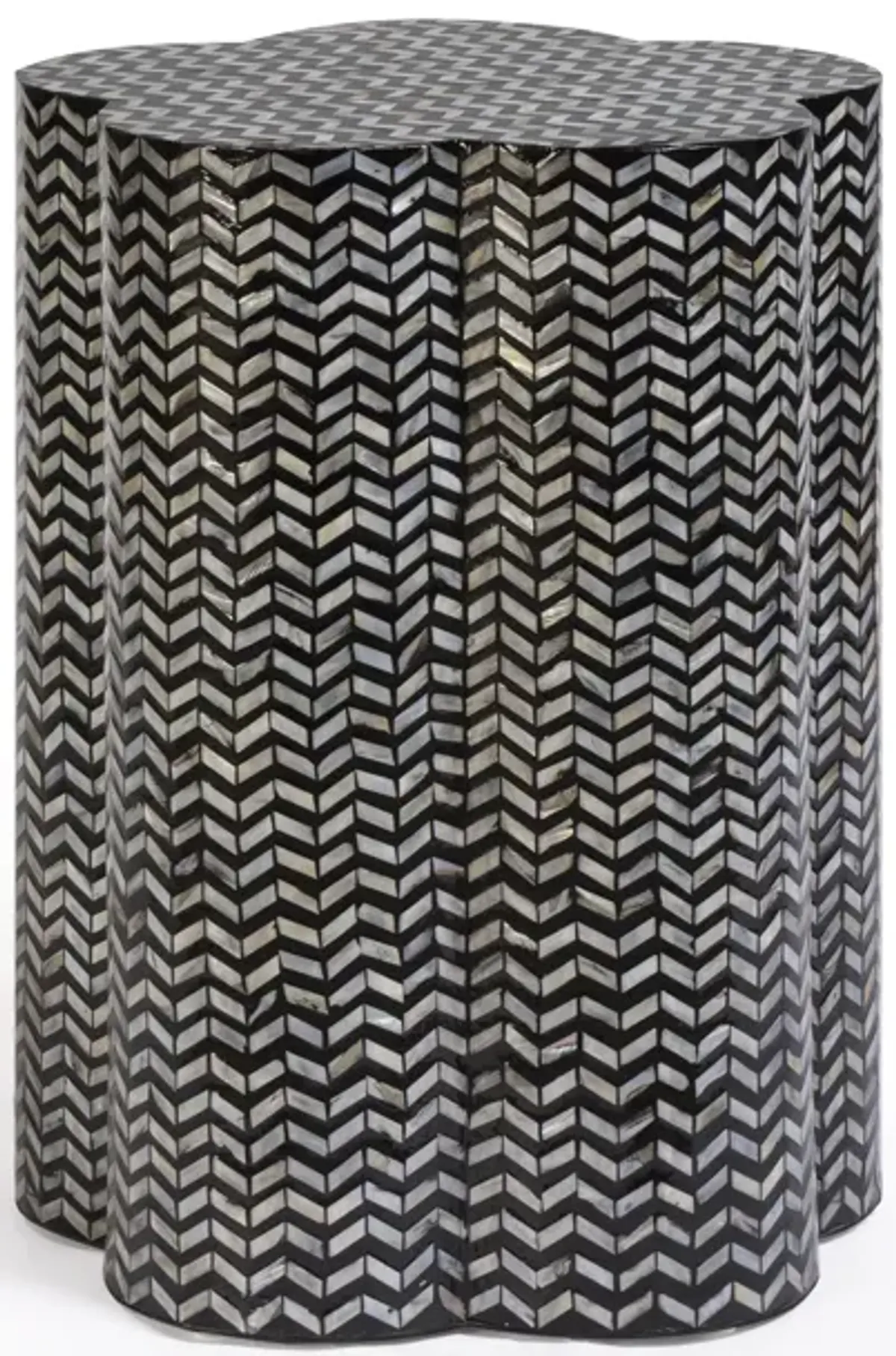 Truffle Mother of Pearl Shell Side Table