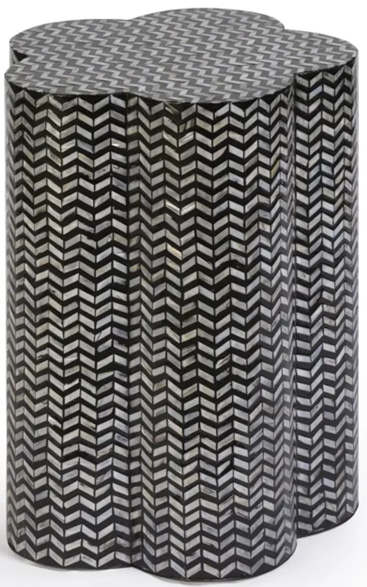 Truffle Mother of Pearl Shell Side Table