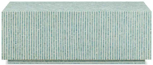 Earl Light Blue Capiz Shell Coffee Table