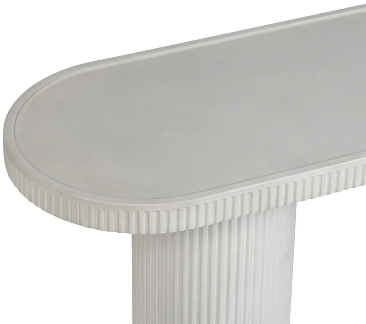 Darcy White Concrete Indoor / Outdoor Console Table