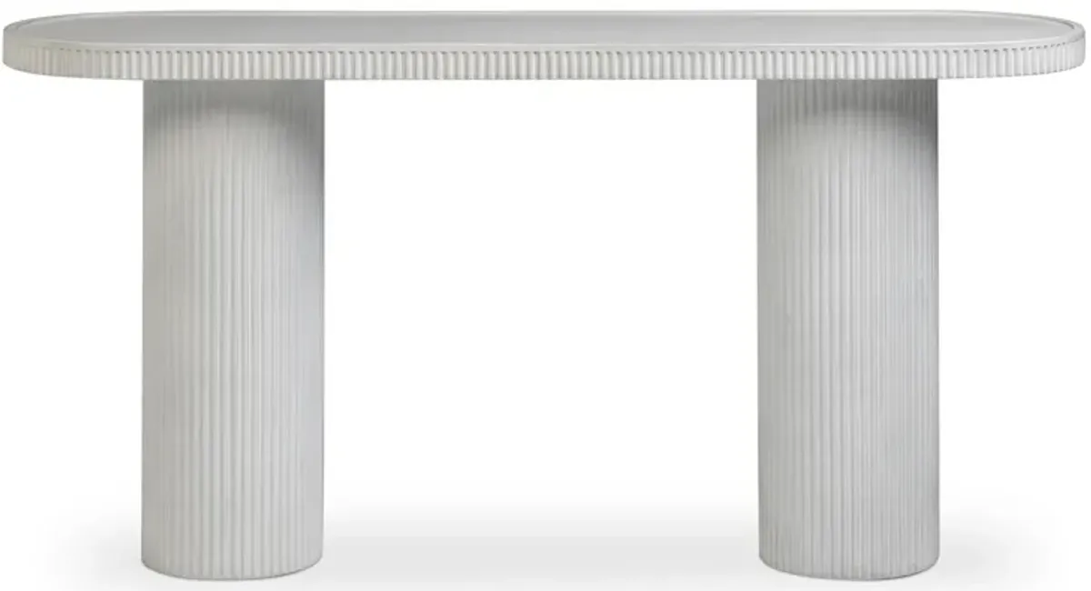 Darcy White Concrete Indoor / Outdoor Console Table
