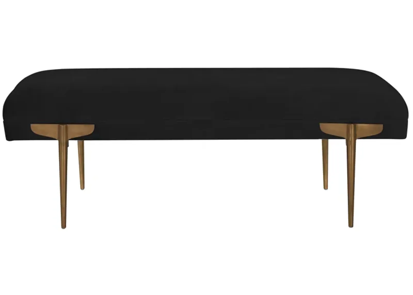 Brno Black Velvet Bench