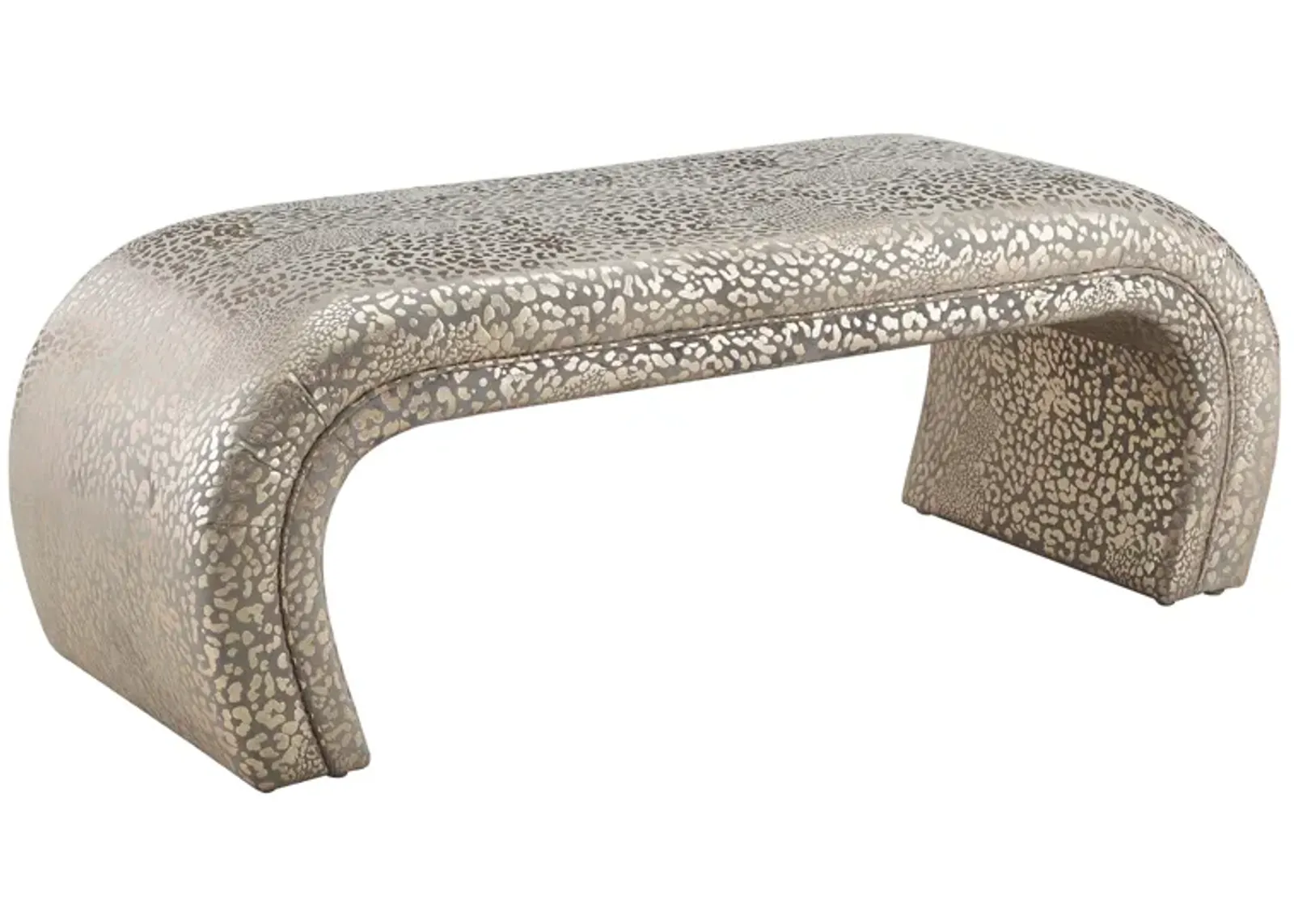 Kenya Gilded Leopard Bench