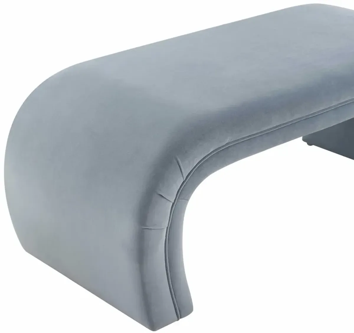 Kenya Sea Blue Velvet Bench