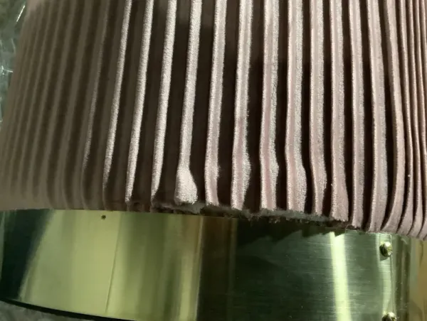 Zoe Blush Velvet Storage Ottoman