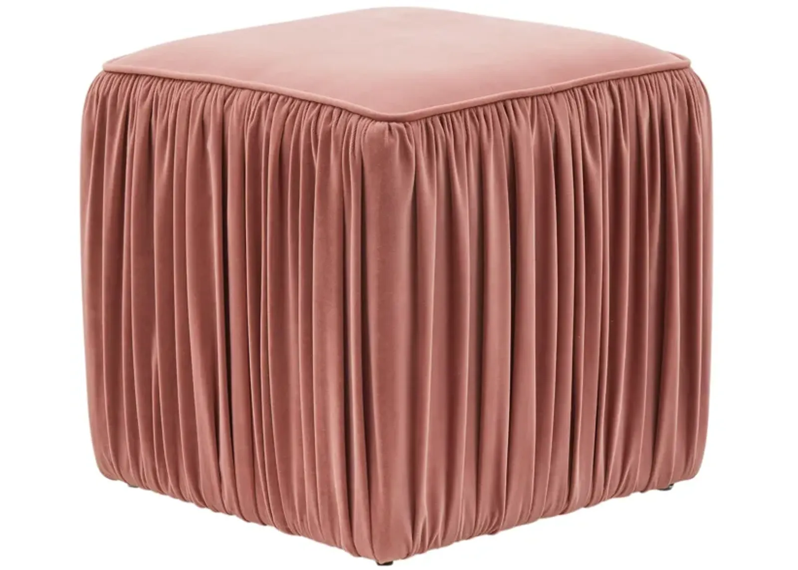 Morgan Mauve Pleated Ottoman