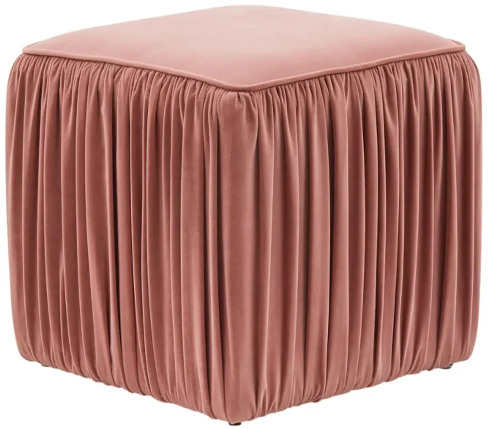 Morgan Mauve Pleated Ottoman