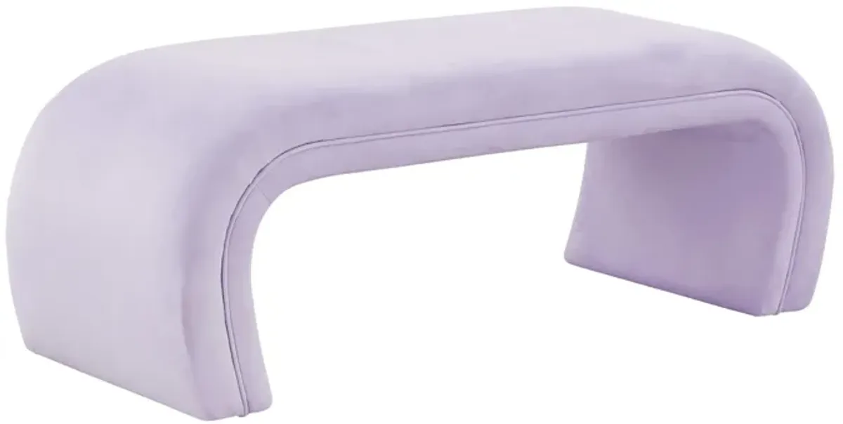 Kenya Lavender Velvet Bench