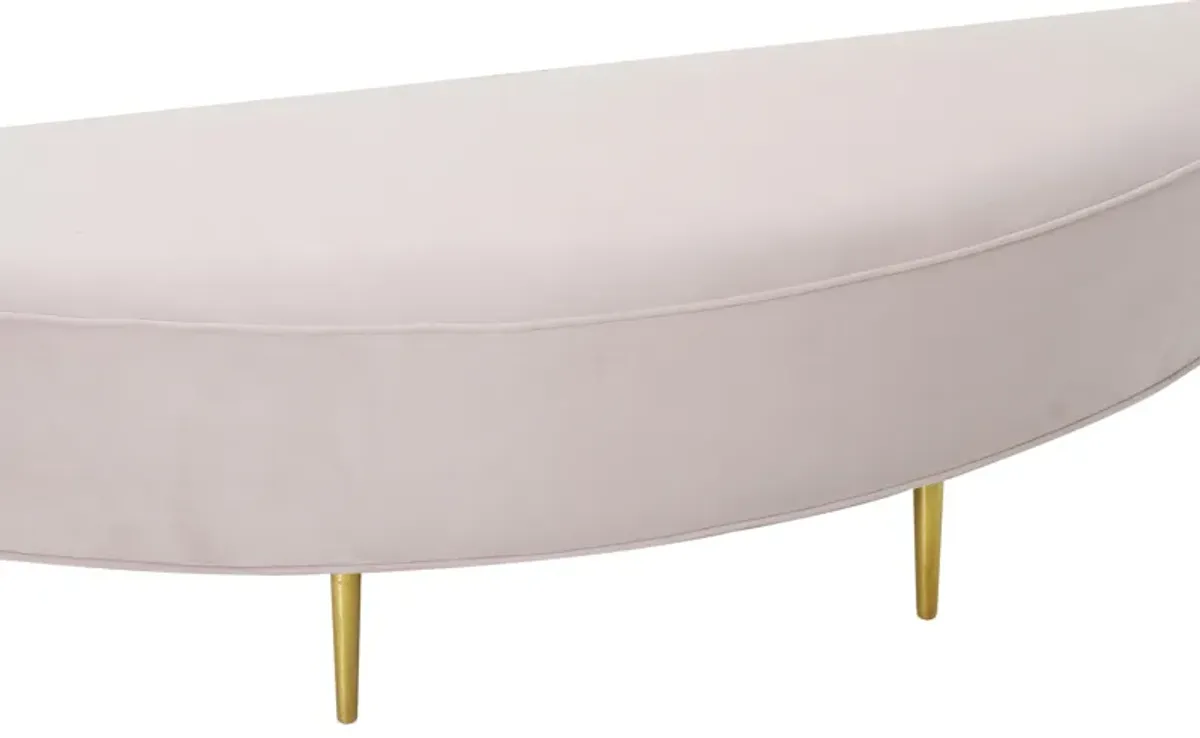 Bianca Blush Velvet Full Bench