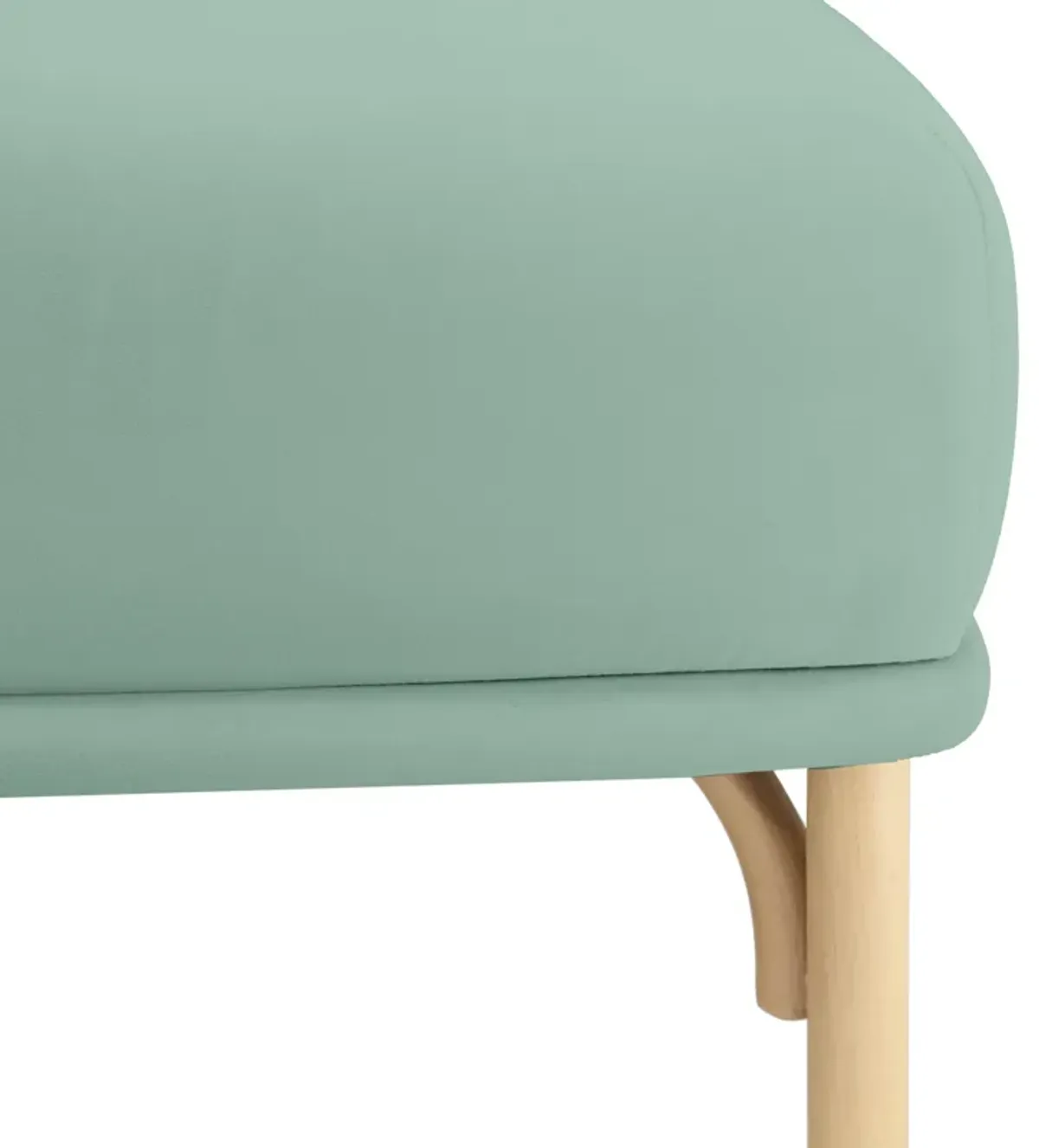 Desiree Ocean Blue Velvet Ottoman