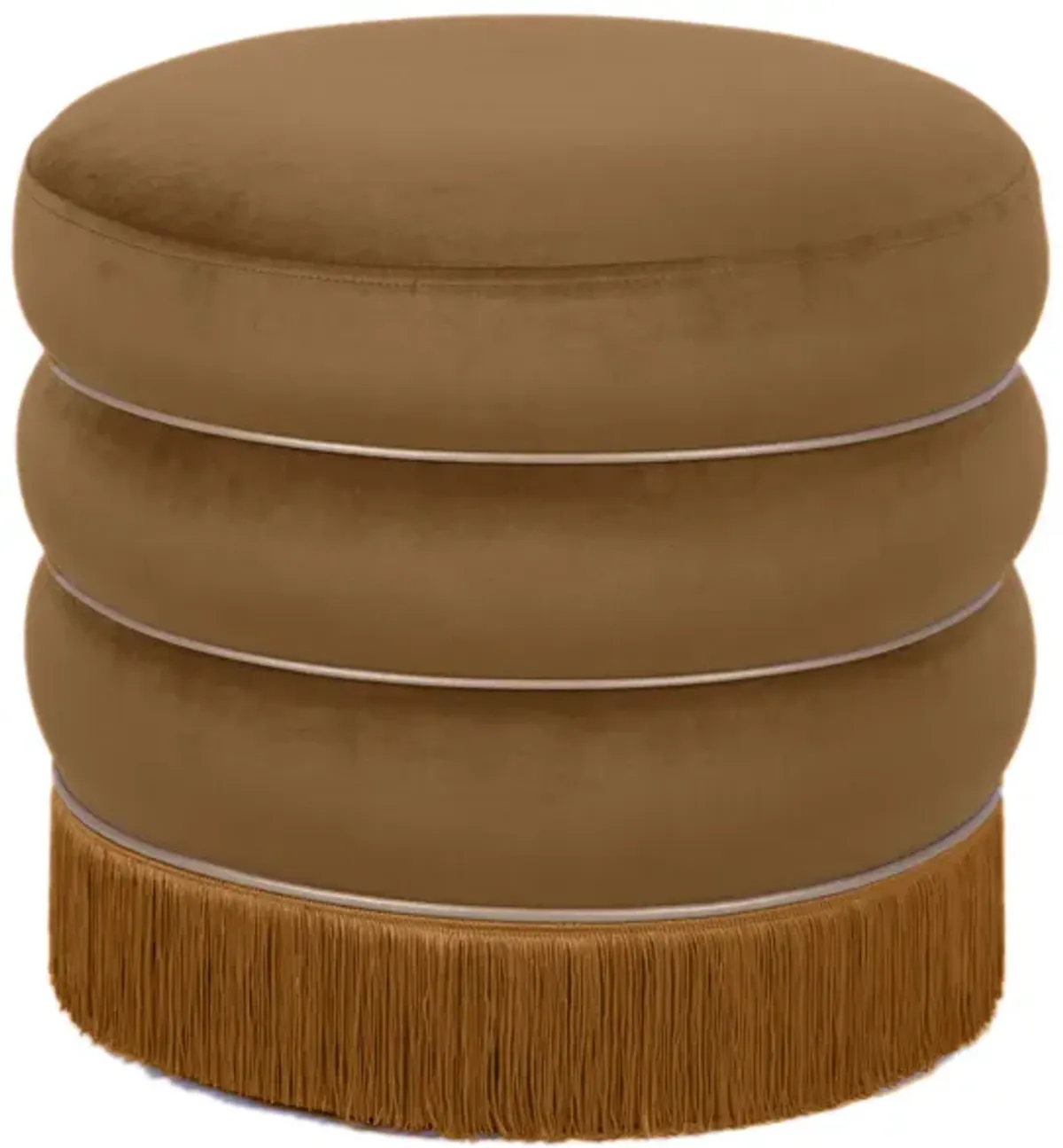 Lakka Chocolate Velvet Ottoman