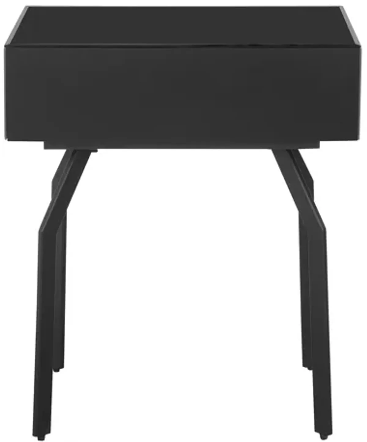 Santana Black Glass Side Table