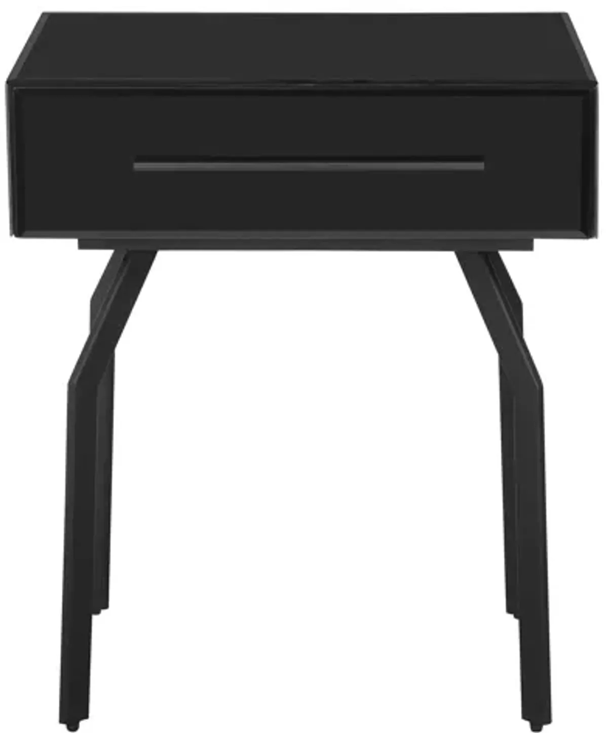Santana Black Glass Side Table