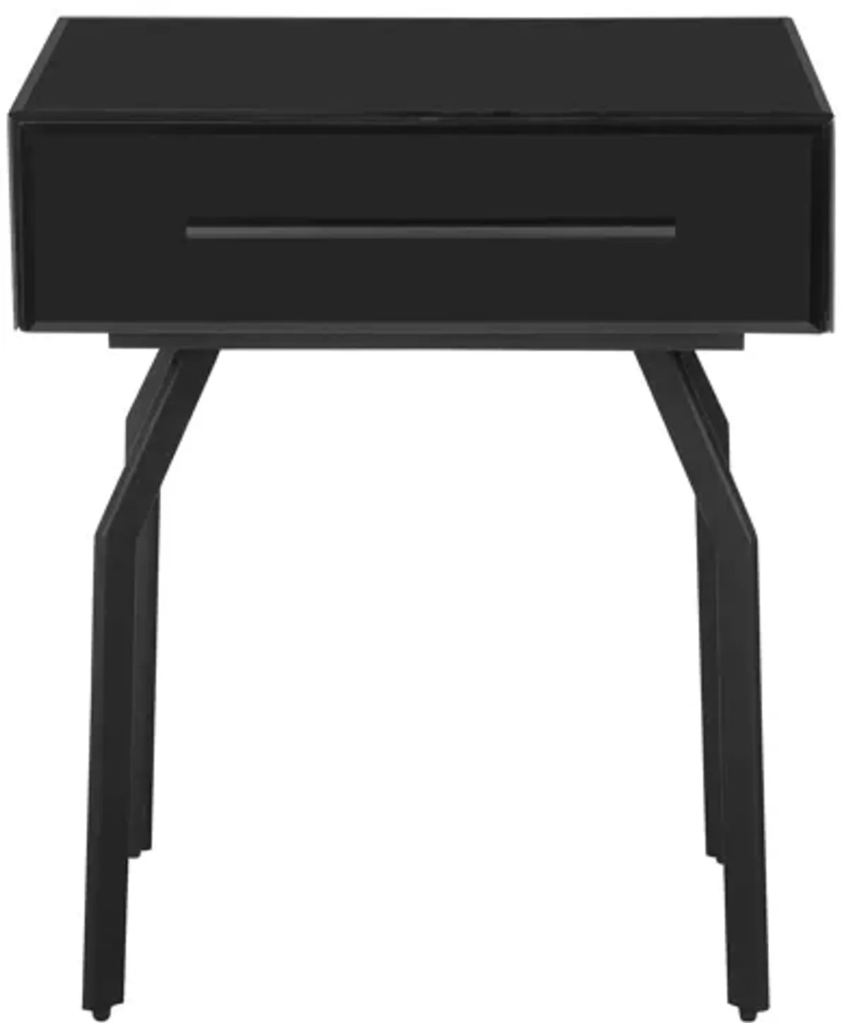 Santana Black Glass Side Table