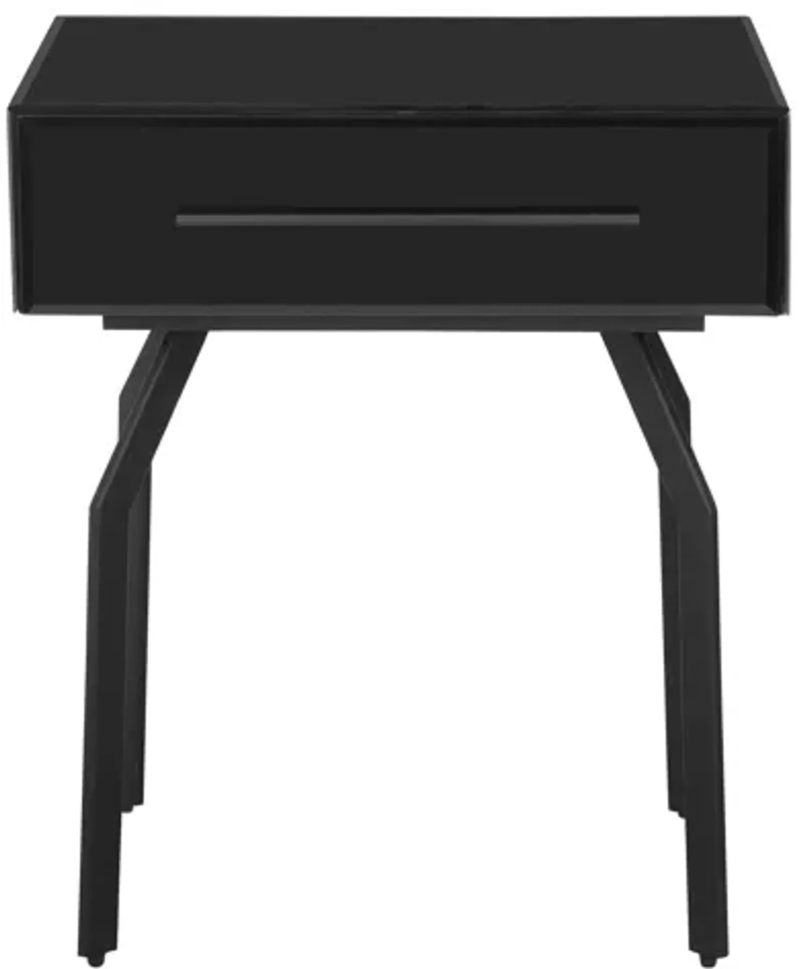 Santana Black Glass Side Table