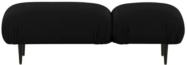 Adalynn Black Performance Vegan Leather Bench