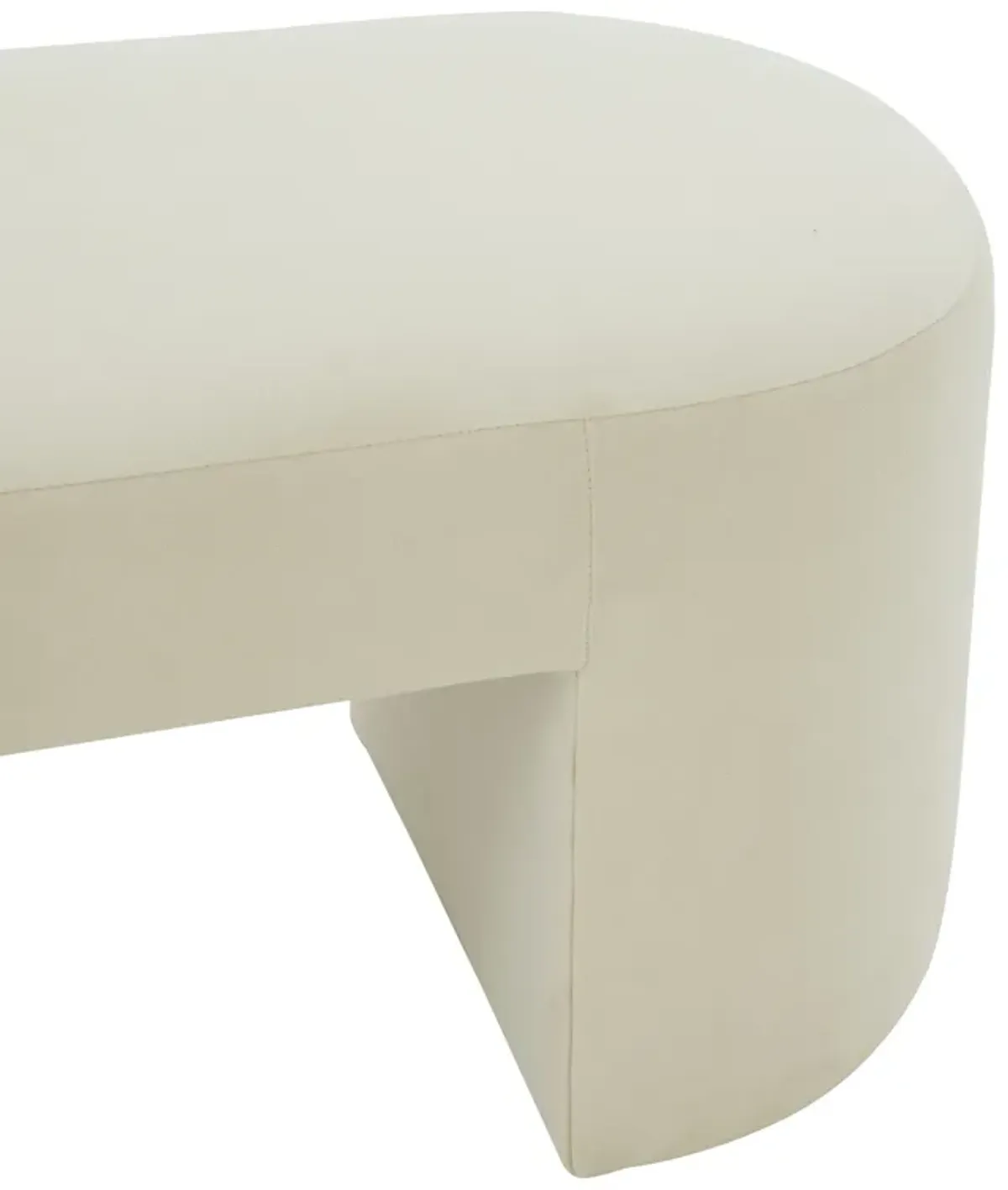 Elena Cream Velvet Bench