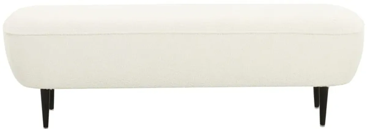 Denise Cream Boucle Bench