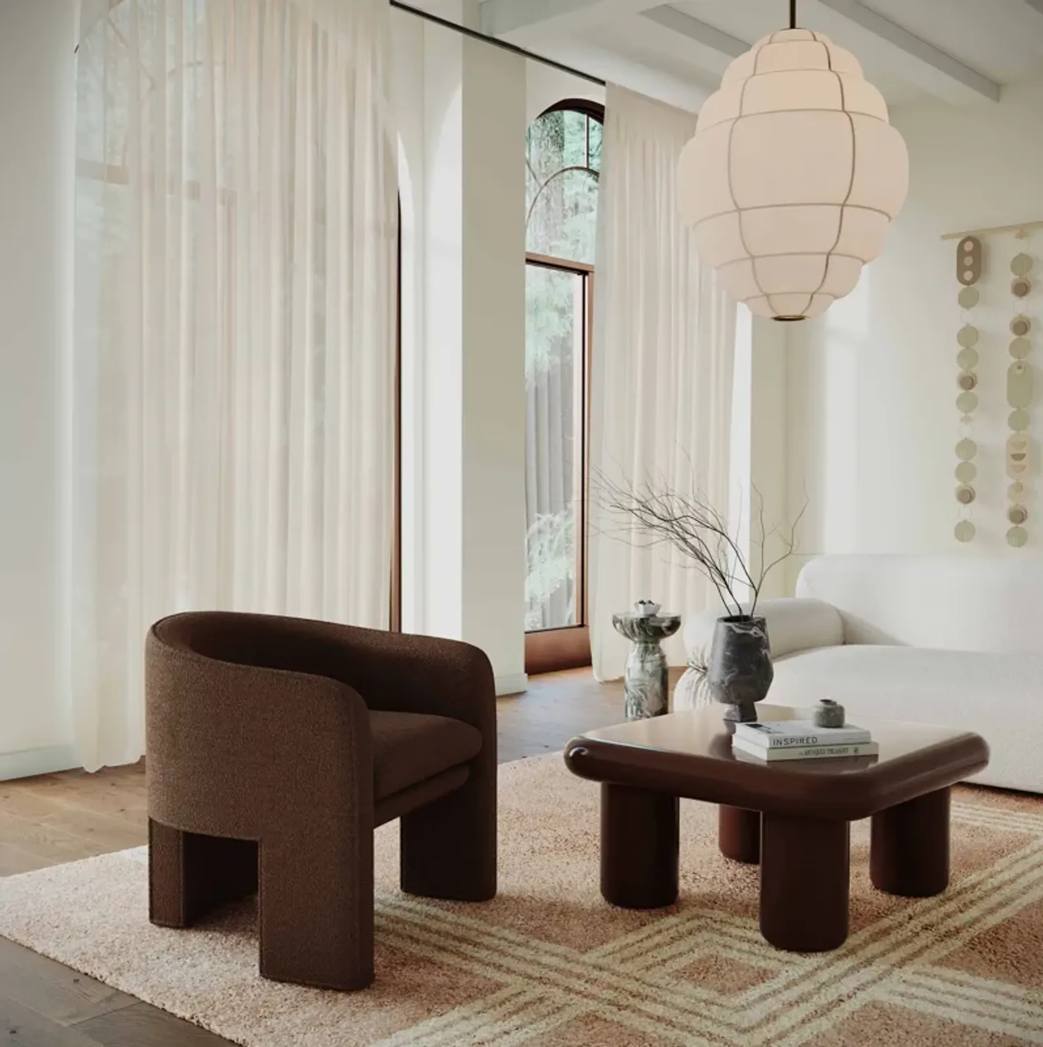 Memphis Chocolate Brown Coffee Table Tov Furniture | Furniture.com