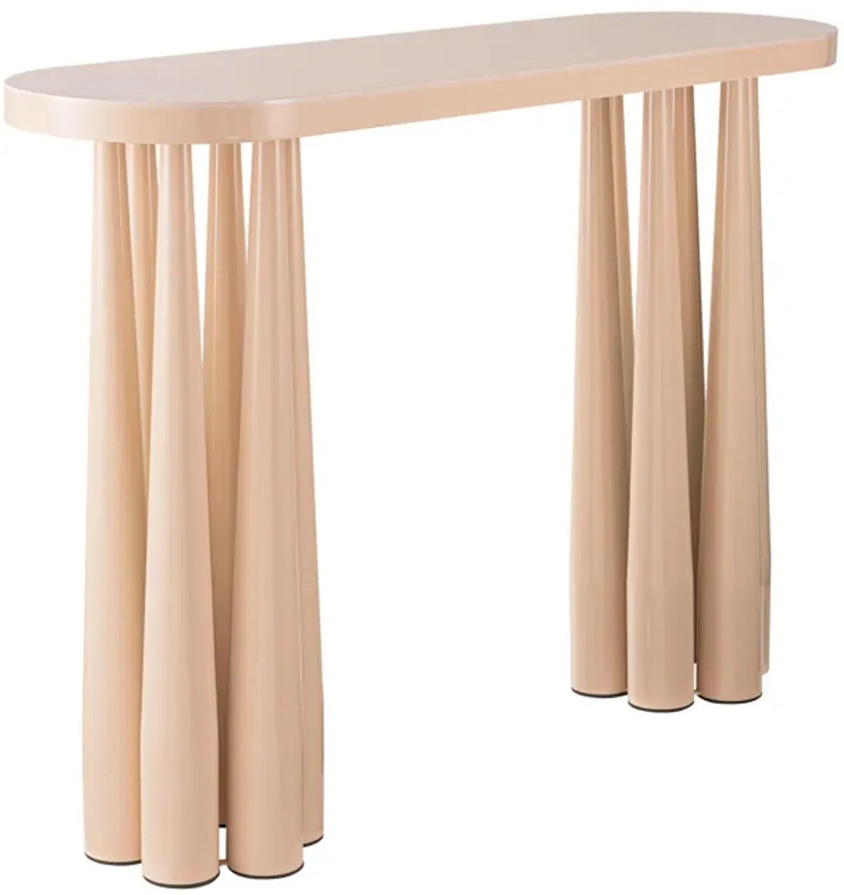 Titan Peach Rose Glossy Console Table