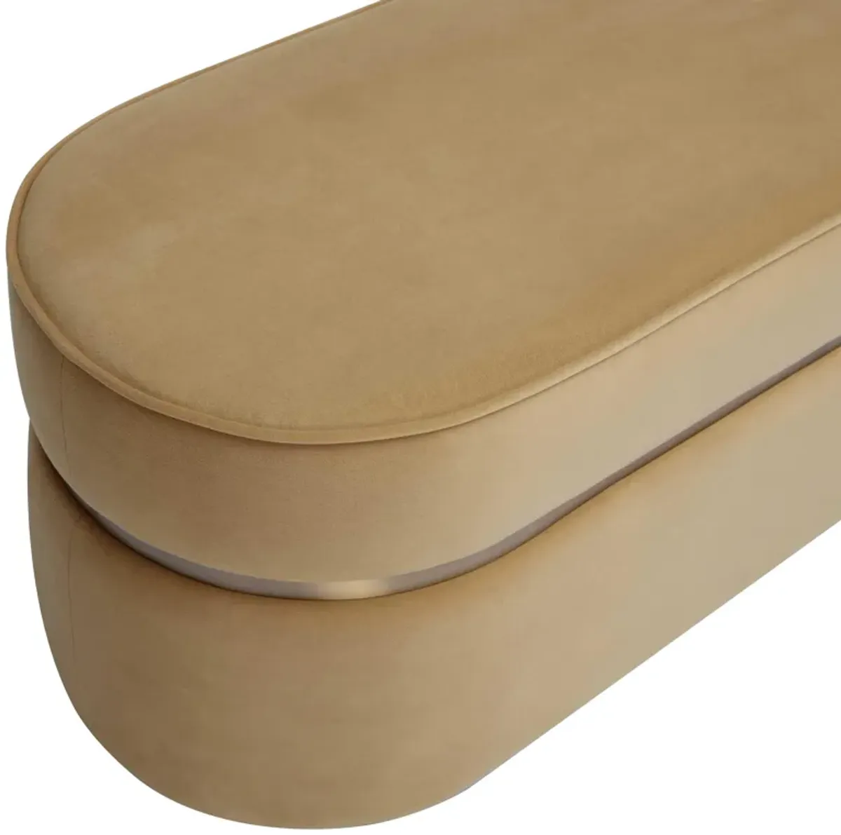 Pomp Honey Velvet Bench