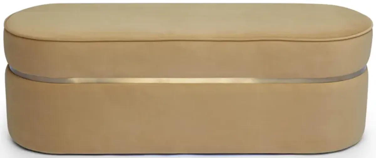 Pomp Honey Velvet Bench