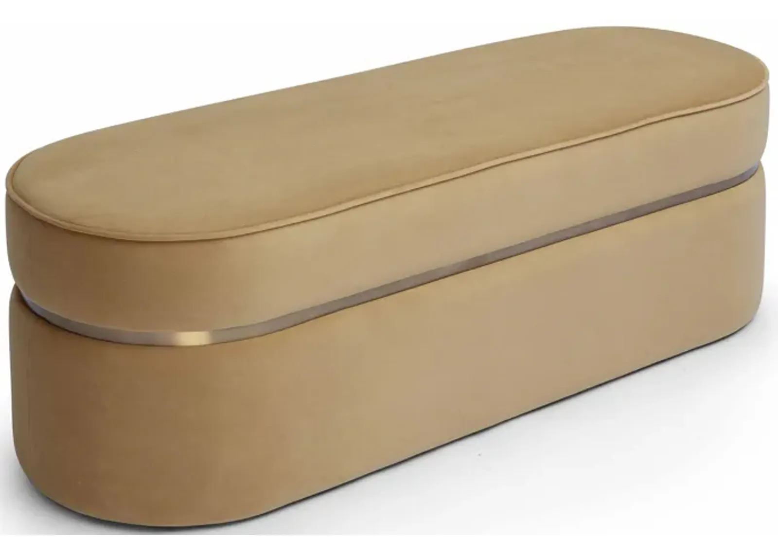 Pomp Honey Velvet Bench