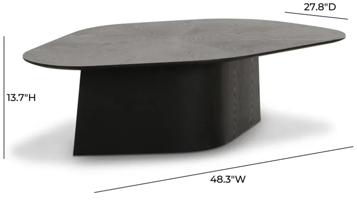 Roche Black Ash Geometric Coffee Table