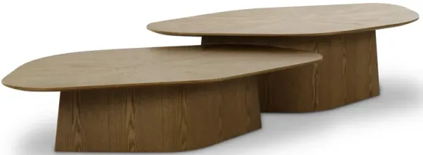 Roche Brown Ash Nesting Coffee Table Set