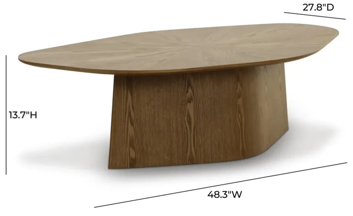 Roche Brown Ash Geometric Coffee Table