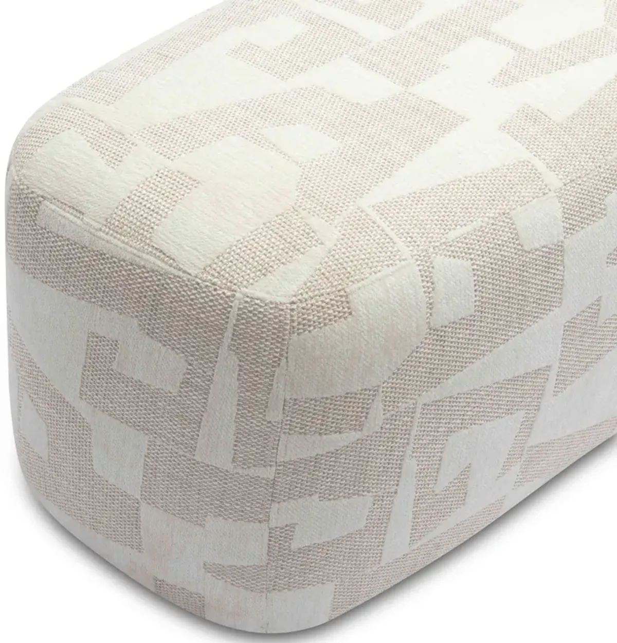 Graceland Cream Jacquard Bench