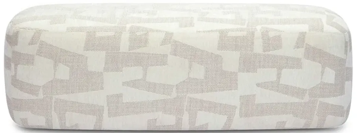 Graceland Cream Jacquard Bench