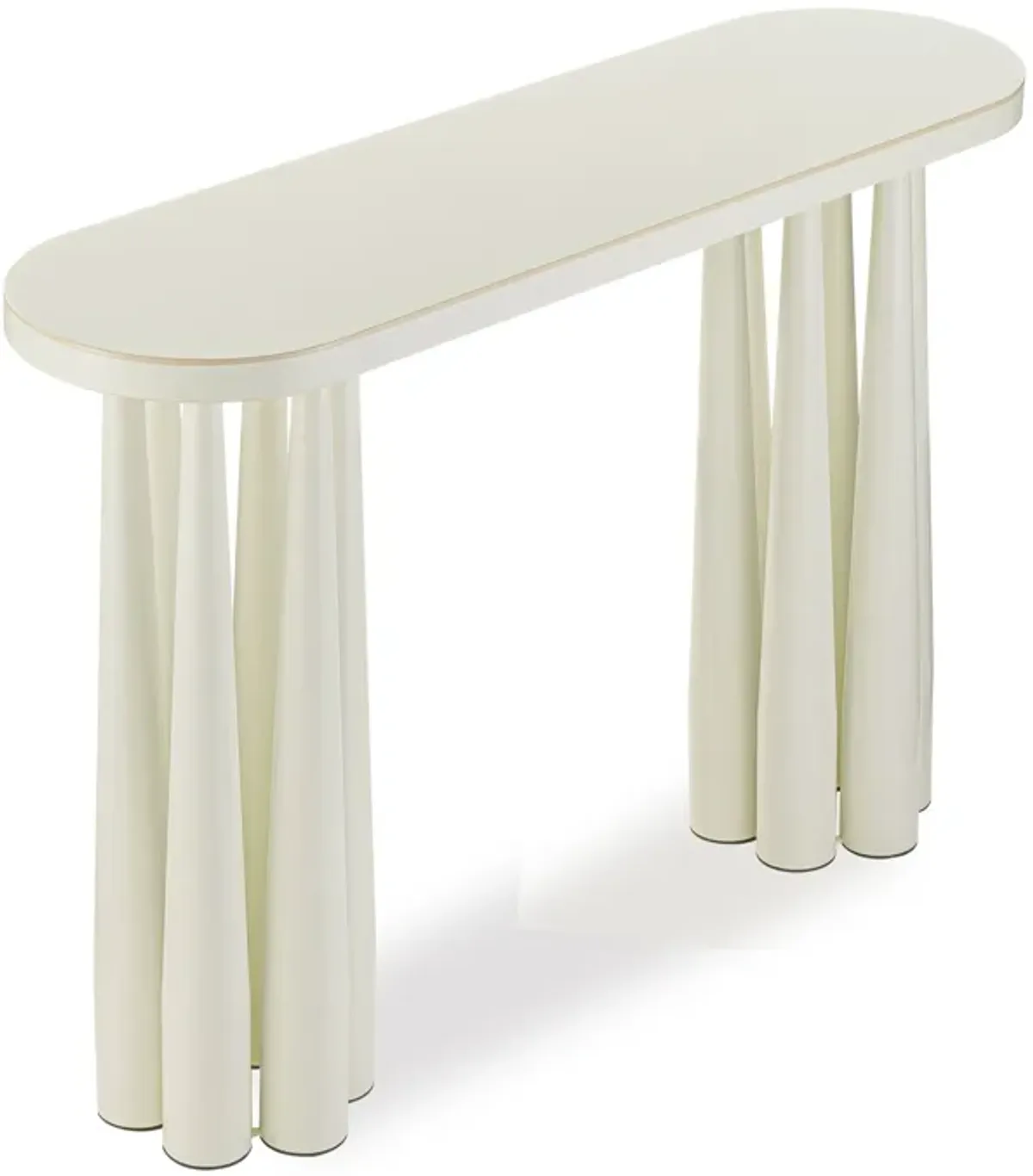 Titan Cream Glossy Console Table