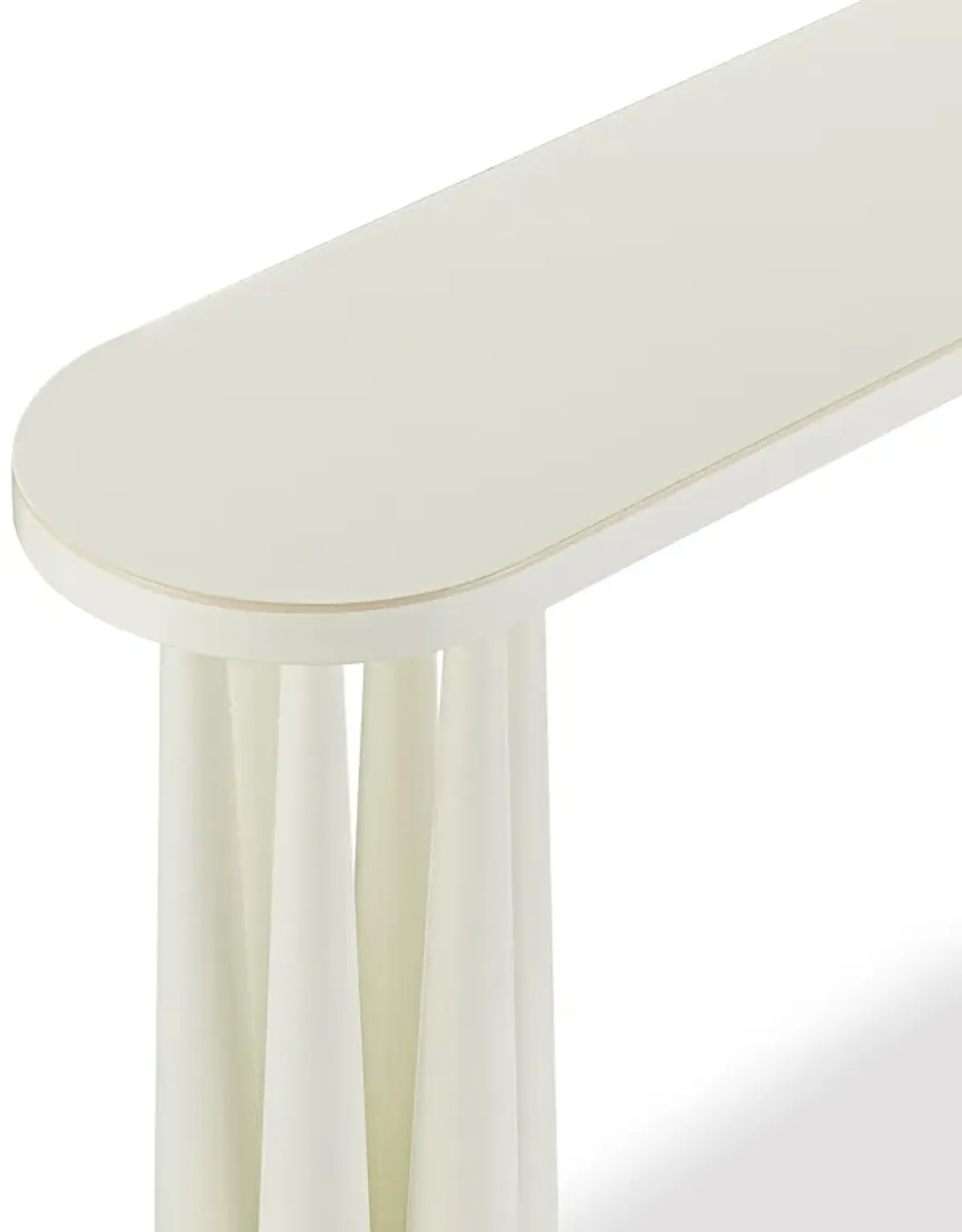 Titan Cream Glossy Console Table