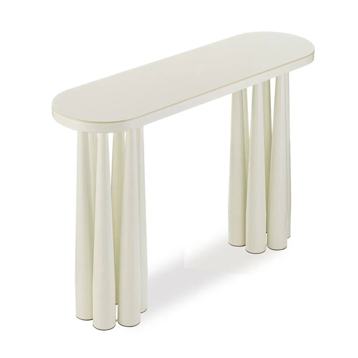 Titan Cream Glossy Console Table