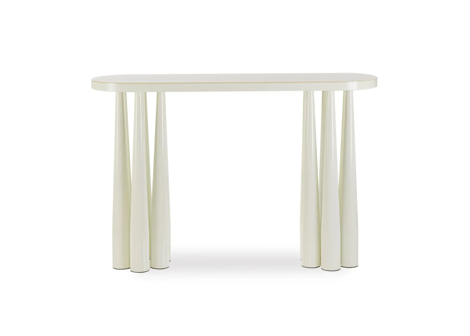 Titan Cream Glossy Console Table