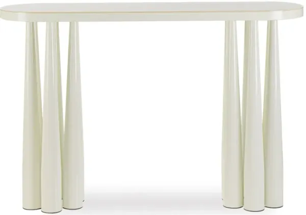 Titan Cream Glossy Console Table